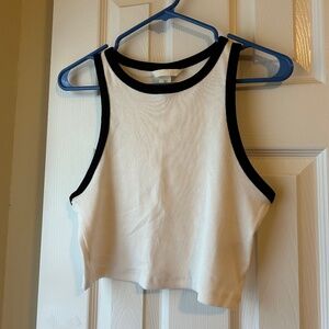 Black and white tank top